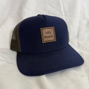 RVCA Navy and Gray mesh trucker